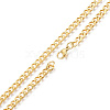 Men's 201 Stainless Steel Cuban Link Chain Necklace NJEW-N050-A06-5-55G-2