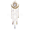 1Pc Metal Moon Hanging Ornaments AJEW-CN0004-04B-7