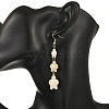 Dyed Tortoise Synthetic Turquoise Dangle Earrings EJEW-JE07362-01-2