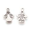 Tibetan Style Angel Alloy Pendants TIBEP-A579-AS-NR-2