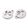 Non-Tarnish 304 Stainless Steel Charms STAS-Y002-15P-2