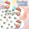 48Pcs 4 Colors Electroplate Glass Beads GLAA-FS0001-89-2