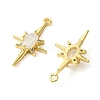 Brass Micro Pave Cubic Zirconia Pendants X-KK-M277-08G-04-2