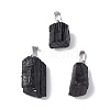 Natural Black Tourmaline Pendants G-F739-01P-1