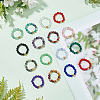 ANATTASOUL 16Pcs 16 Style Natural & Synthetic Mixed Gemstone Round Beaded Stretch Rings Set for Women RJEW-AN0001-01-7