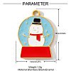 304 Stainless Steel Enamel Pendants STAS-OY001-56G-2