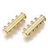 201 Stainless Steel Magnetic Slide Lock Clasps STAS-S079-159G-1