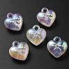 Luminous UV Plating Transparent Acrylic Pendants OACR-P010-10-3