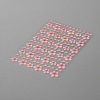 Women's PET Plastic Face Glitter Tattoos Stickers DIY-WH0386-05B-2