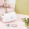 Imitation Leather Wedding Ring Storage Case with Alloy Clasps and PVC Stickers for Pet AJEW-FG0004-27A-5