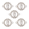 Flat Round Alloy Connector Charms FIND-YW0003-44-1