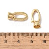 Brass Fold Over Clasps KK-H483-10G-3