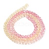 Transparent Painted Glass Beads Strands X1-DGLA-A034-T3mm-A09-5
