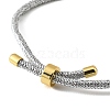 Adjustable Round Polyester Braided Cord Bracelet Making FIND-G117-01G-03-2