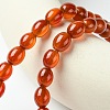 Oval Natural Carnelian Beads Strands G-D622-06-A-2
