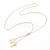 Adjustable 304 Stainless Steel Lariat Necklaces NJEW-Z005-10G-2