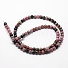 Natural Rhodonite Beads Strands G-G735-10-4mm-3
