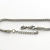 304 Stainless Steel European Style Snake Chains Bracelets X-STAS-R066-04-2