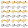 HOBBIESAY 30Pcs 2 Colors Brass Cufflinks for Men FIND-HY0003-47-1