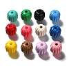 Spray Painted Acrylic Beads OACR-R002-03A-1