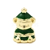 Christmas Brass Enamel Beads KK-L258-02G-01-1