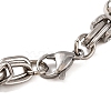 Tarnish Resistant 304 Stainless Steel Round Ball Byzantine Chain Bracelets BJEW-B078-78P-3