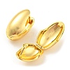 Rack Plating Brass Oval Hoop Earrings EJEW-A028-34G-2