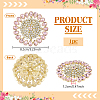 Brass Rhinestone Applique DIY-FG0009-88C-2
