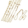 Brass Micro Pave Cubic Zirconia Mittens Bracelets BJEW-C156-01G-5