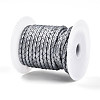 Braided Cowhide Leather Cord NWIR-N005-01L-4mm-2