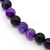 Natural Striped Agate/Banded Agate Beads Strands G-G582-10mm-19-1