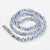 Electroplate Glass Beads Strands EGLA-A034-J6mm-M07-2