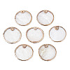 Natural Capiz Shell Pendants SSHEL-N034-83B-01-1