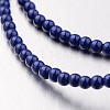 Non-magnetic Synthetic Hematite Bead Strands G-F301-2mm-04-1