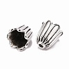 Cadmium Free & Lead Free Antique Silver Tibetan Style Flower Bead Caps X-TIBEB-00864-AS-R-3