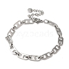 Brass Mariner Link Chains Bracelets for Women BJEW-L685-04P-1