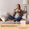 Round Wooden Floating Shelf AJEW-WH0258-949-4