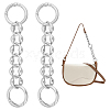 Unicraftale 2Pcs Alloy Oval Link Purse Strap Extenders FIND-UN0003-07P-1