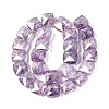 Electroplate Transparent Crackle Glass Beads Strands EGLA-Q135-02A-B06-2