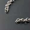 304 Stainless Steel Rolo Chain Bracelet AJEW-JB01012-3
