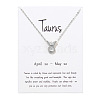 Twelve Constellations Alloy Pendant Necklaces WG2D4F2-24-1