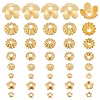 ARRICRAFT 160Pcs 8 Styles Brass Bead Caps KK-AR0002-72-1