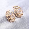 Alloy Silicone Clip-on Earrings EJEW-Z120-01G-01-1