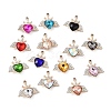 Alloy Rhinestone Pendants ALRI-C008-53P-1