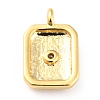 Brass Clear Cubic Zirconia Charms KK-J276-10G-2