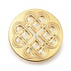 Golden Tone Wax Seal Brass Stamp Heads STAM-P002-01G-09-1