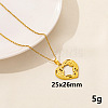 Minimalist Stainless Steel Heart Pendant Necklace for Women RX9725-8-1