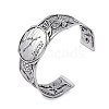 Constellation Alloy Open Cuff Bangles for Women Men BJEW-C064-01AS-05-1