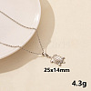 304 Stainless Steel Turtle Pendant Necklaces XW2884-3-1