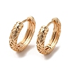 Brass Hoop Earrings EJEW-C073-15KCG-1